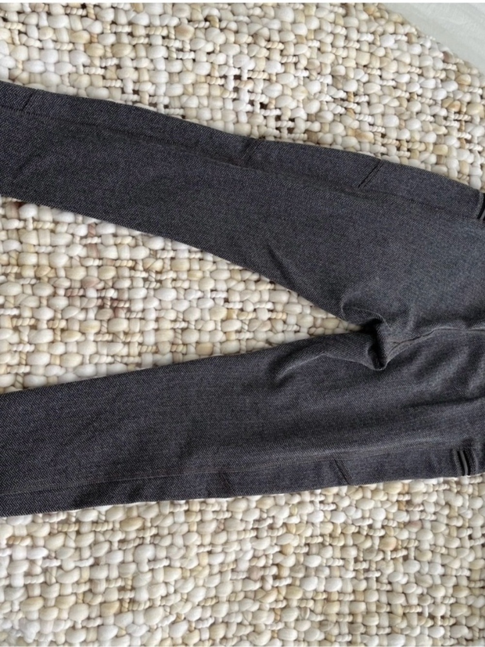 Athleta Charcoal Herringbone Leggings with Zip Pockets - Picture 3 of 3